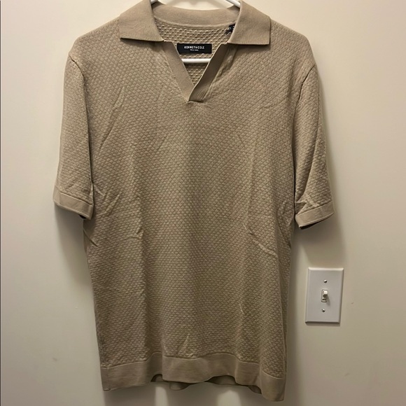Kenneth Cole New York Other - NWT Kenneth Cole men’s tan polo shirt size Large